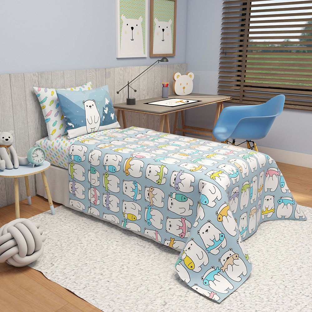 Jogo de Cama Infantil Coelho Encantado - Sonho Kids Decor