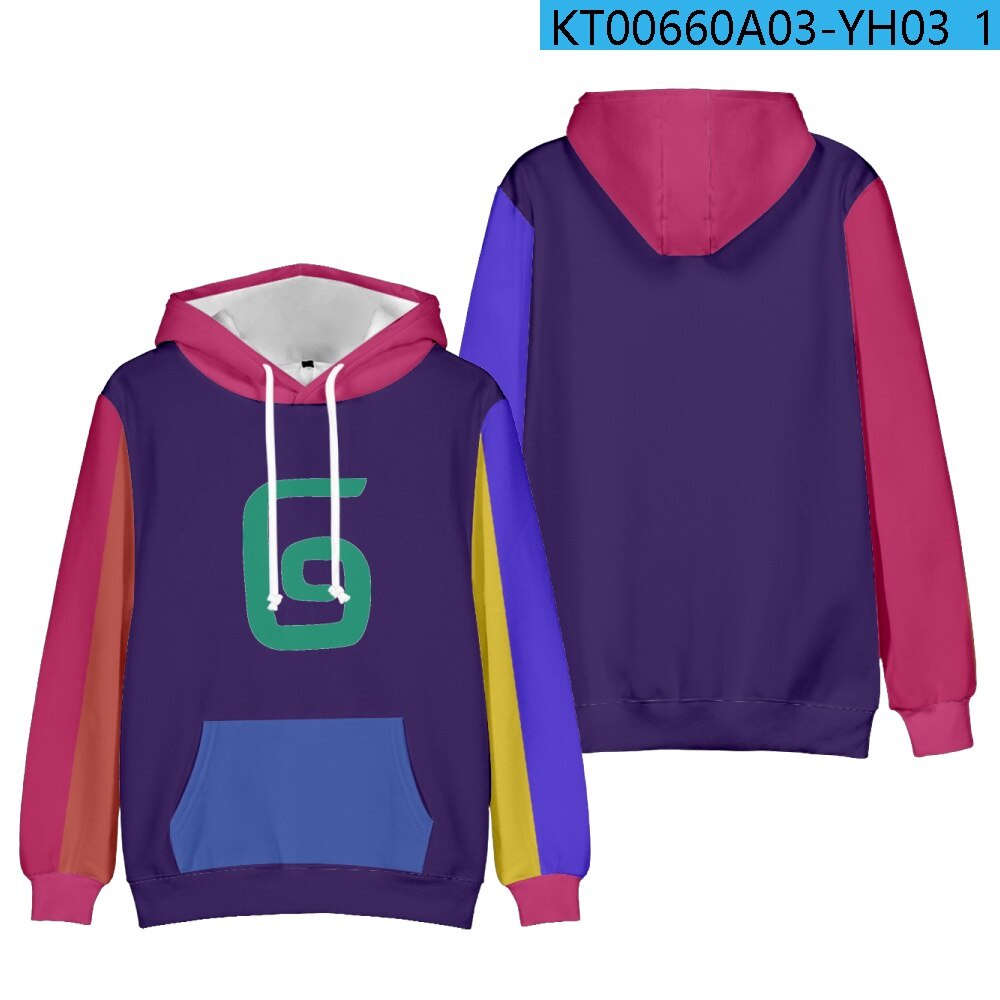 Novos jogos de moda anime dos desenhos animados 3d hoodies pulôver