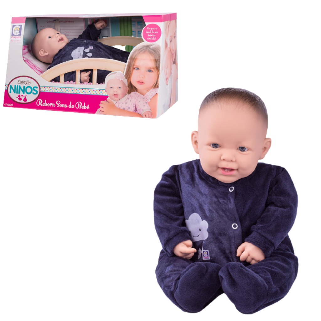 Boneco Bebê Boutique Dolls Reborn Menino - Super Toys - Kidverte