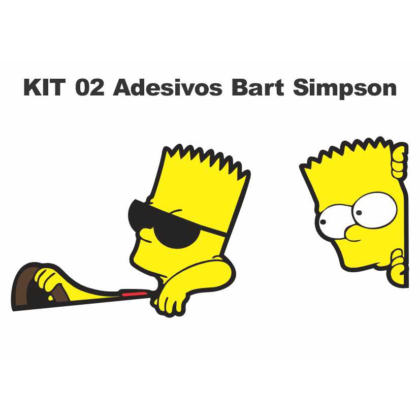 Adesivo bart simpsons motorista / Bart chapado / Carro / Caminhão/ lombrado  em Promoção na Americanas