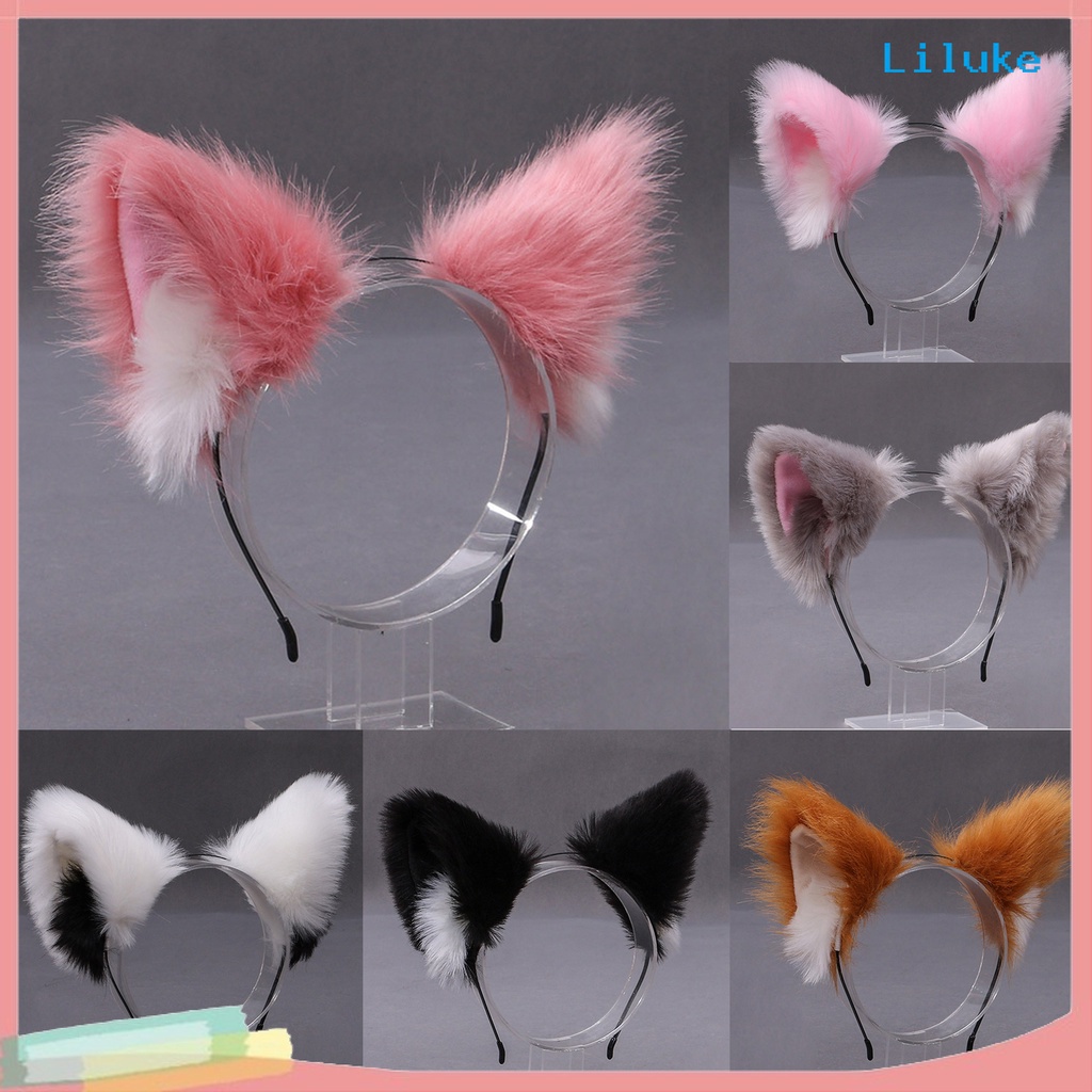 Tiara de pelúcia com orelhas de gato para festa de cosplay | Shopee Brasil