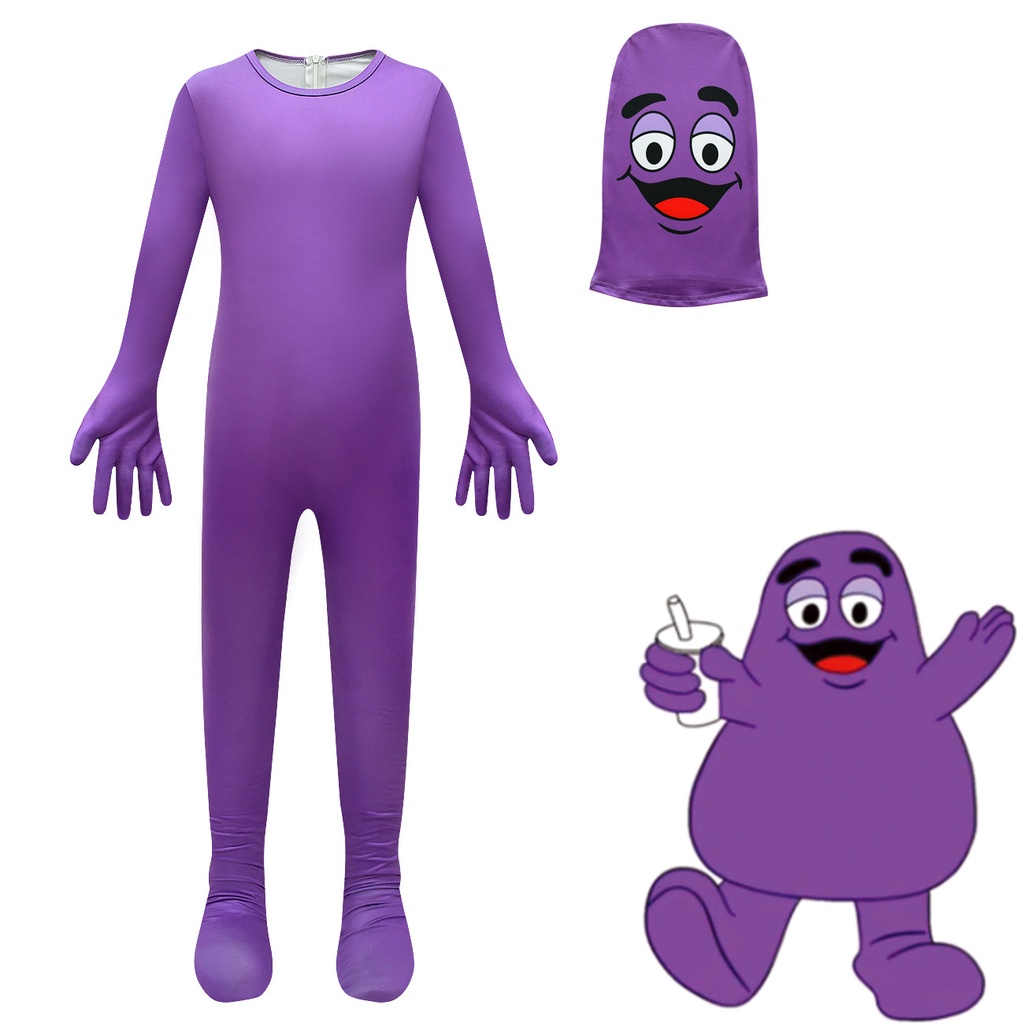 Grimace shake Milkshake Killer Monster Novo Estilo de Estoque Pronto para o  Halloween Horror Costume de Halloween Papel de Fato de Fato de Fato de Fato  4744 | Shopee Brasil