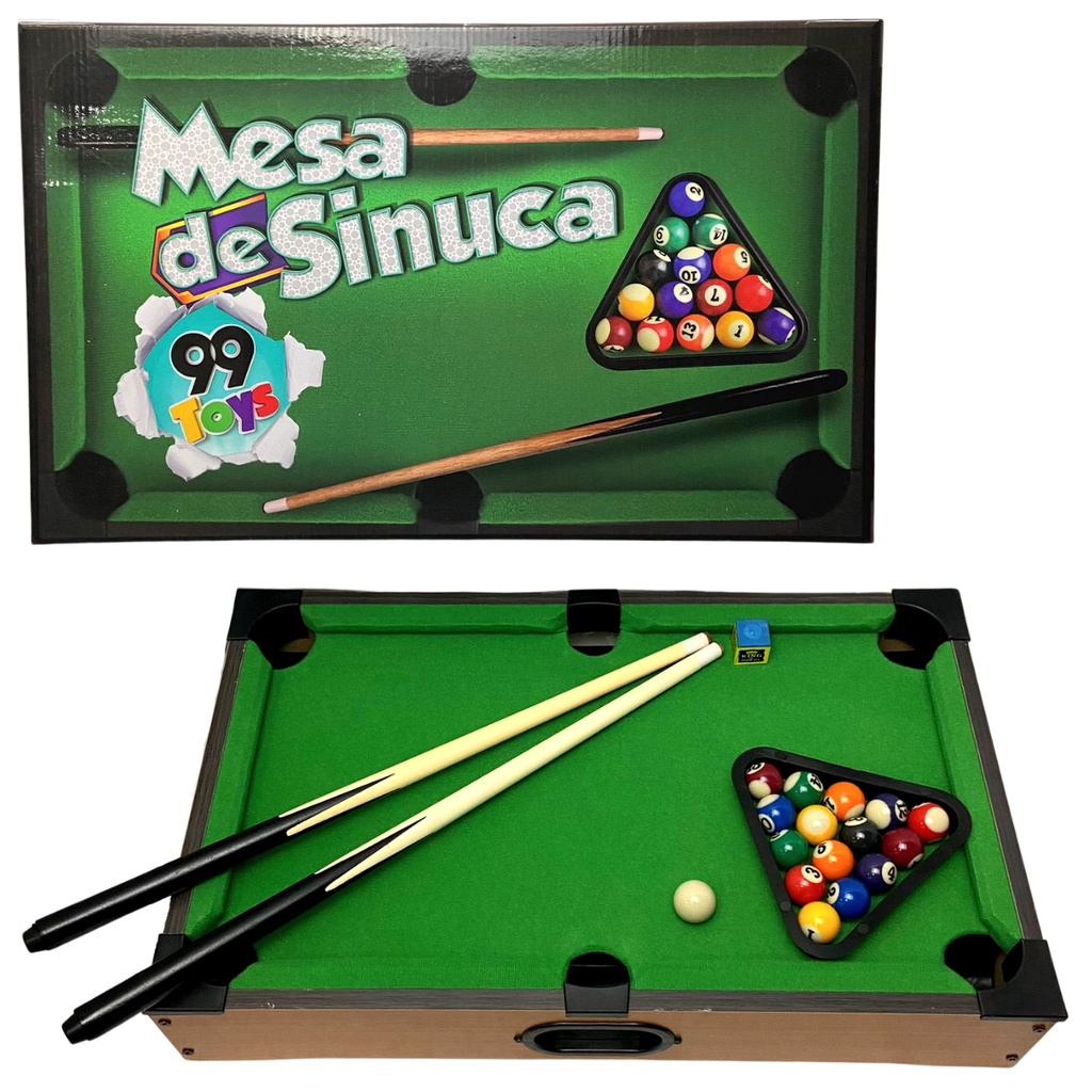 Mesa De Sinuca Mini Bilhar Jogo Brinquedo Infantil Divertido Snooker Pica  Pau Tacos Bolas - Sinuca / Bilhar Infantil - Magazine Luiza
