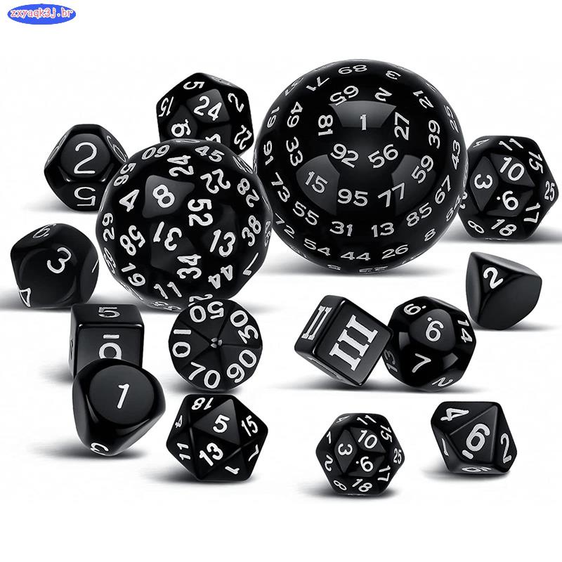 111 pces conjunto de dados polyhedral com saco dndgame rpg jogo de tabuleiro  portabletoys para adultos crianças cubos - AliExpress