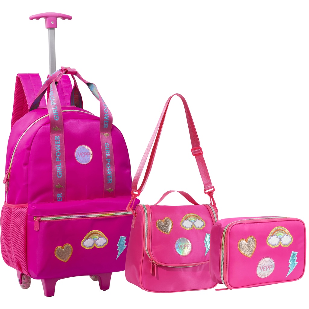 Lancheira Térmica Infantil Arco-Íris Azul - Masterbag Kids