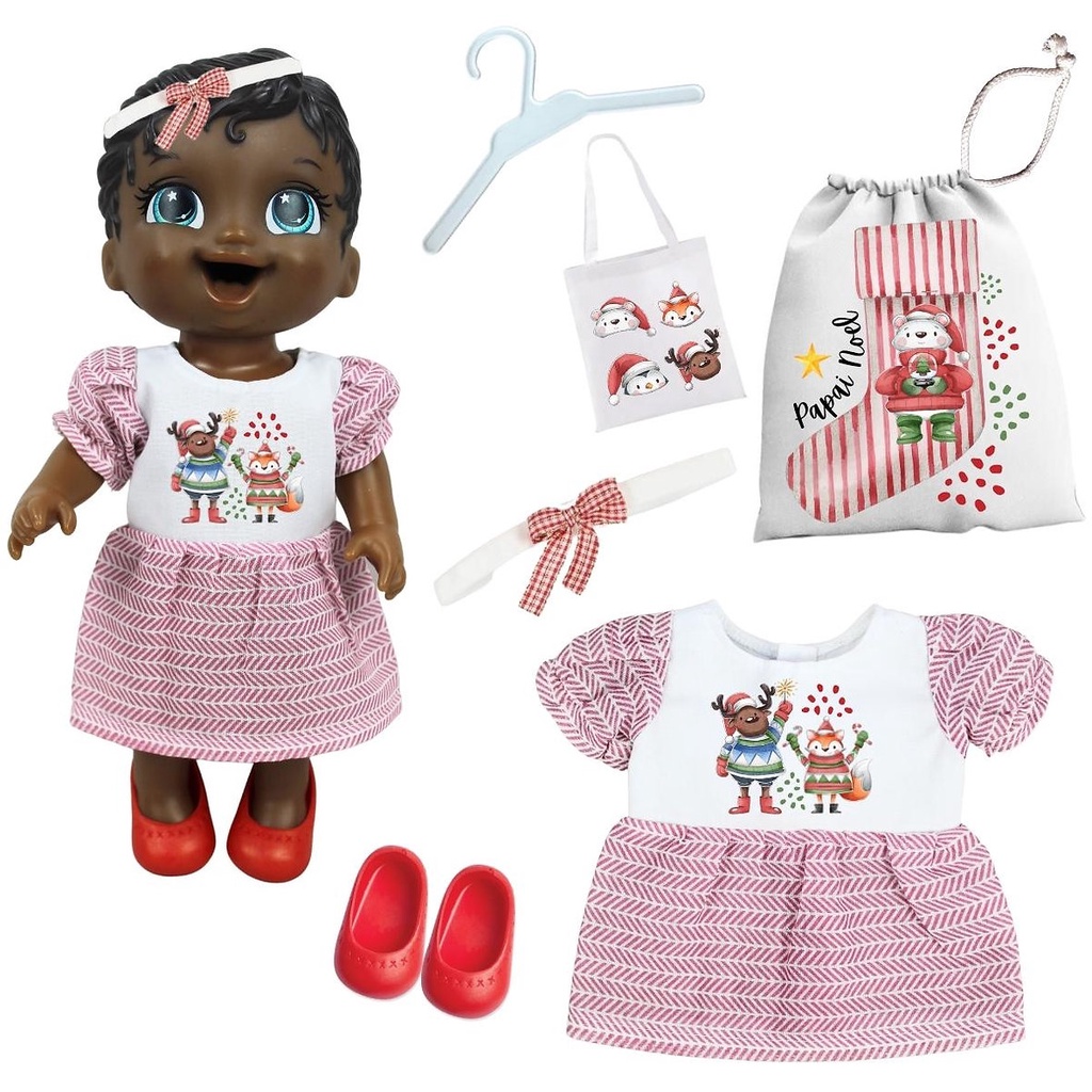 Roupa Boneca Baby Alive - Pijama Pompom - Casinha 4