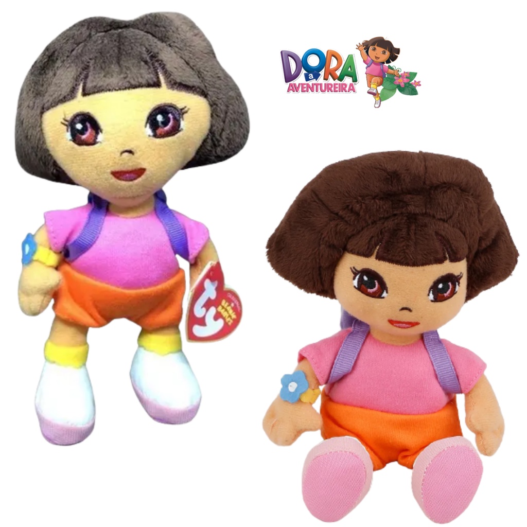 Pelucia Ty Beanie Babies Dora Aventureira 20cm 3718 | Shopee Brasil