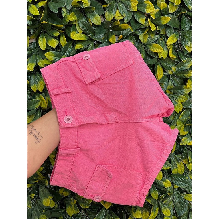 Short Jeans Feminino Cintura Alta Com Bordado Love Colorido - Mademoiselle  Modas