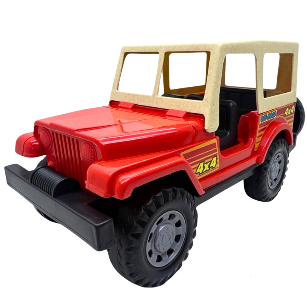 Carrinho de Brinquedo Infantil Jeep Trilha Off-Road 4x4 Plástico Realista  Criança Divertido Miniatura