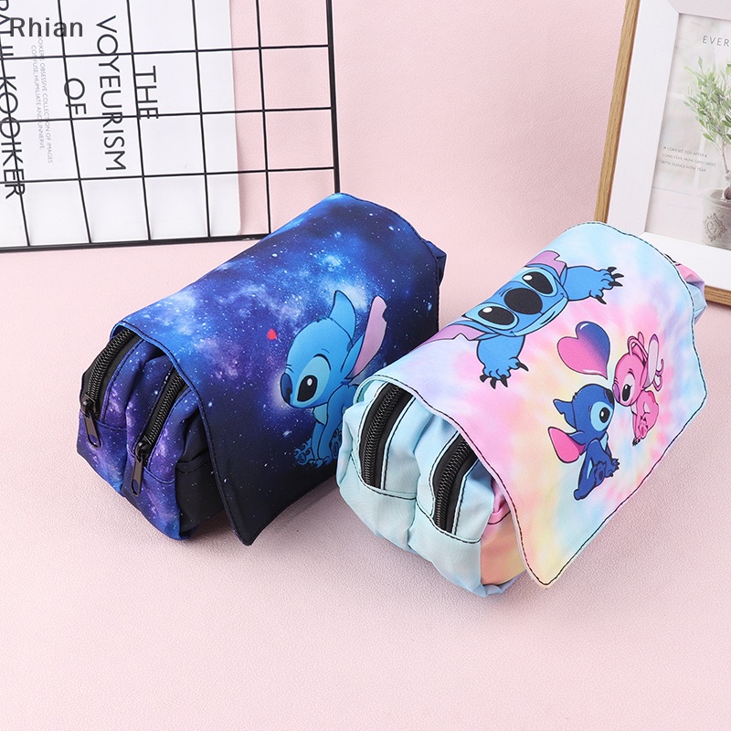 Anime Disney Stitch Pencil Case Cute Lilo & Stitch Print Pen Bag Students  School Supplies Large Pen Eraser Ruler Storage Bag - AliExpress