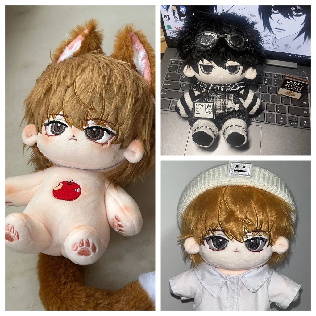 DEATH NOTE L·Lawliet 20cm Plush Doll Dress up Stuffed Toy Gift