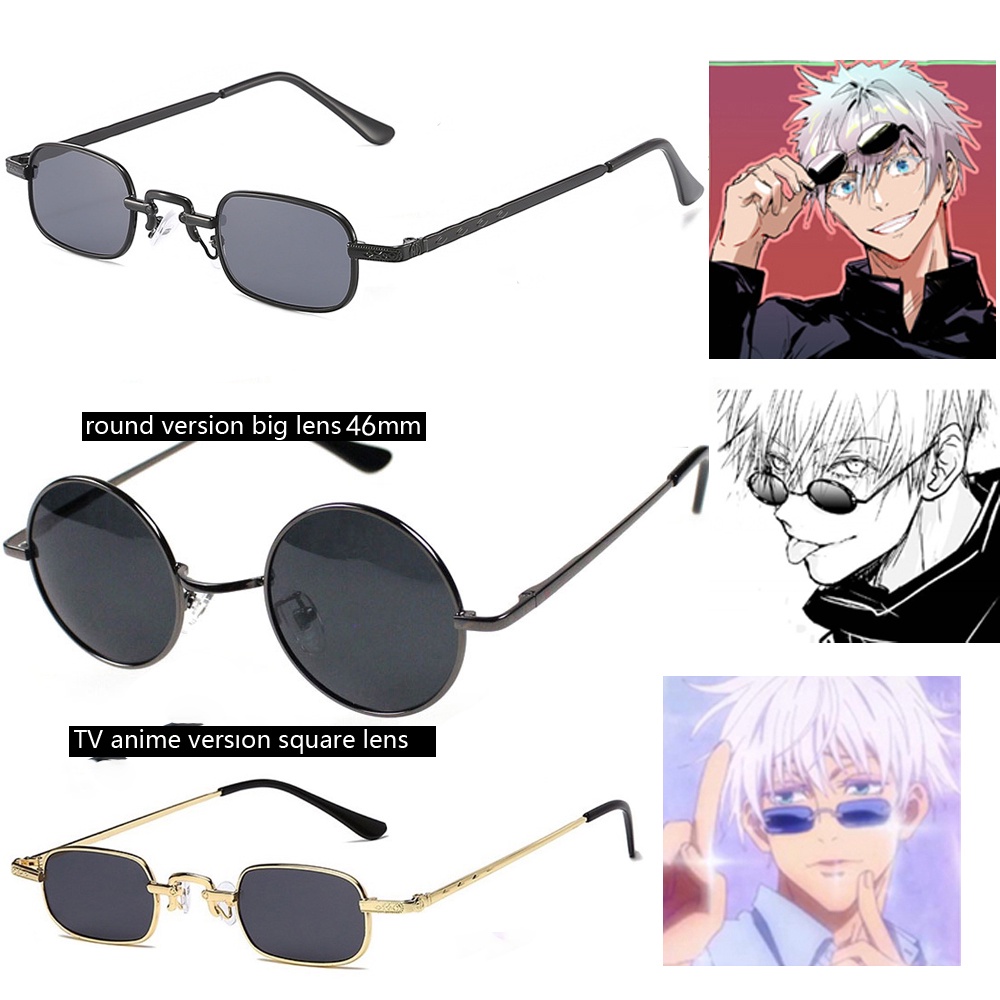 INSTOCK Óculos De Alta Qualidade Gojo Satoru Cosplay Eyewear Jujutsu Kaisen  Pretos Acessórios De Roupa Anime Props | Shopee Brasil