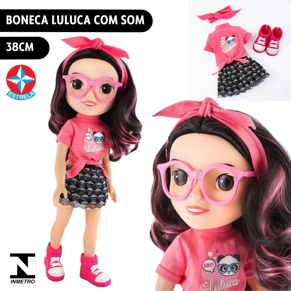 Boneca Luluca r C/ Som Fala E Canta Estrela - Loja Zuza Brinquedos