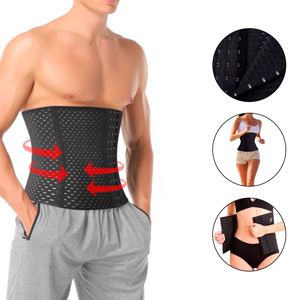 Cinta Modeladora Abdominal Térmica Cinta Abdominal Masculina Sinta Slim  Reduz Medida Para Homens 12 Barbatana (ENVIO RAPIDO)