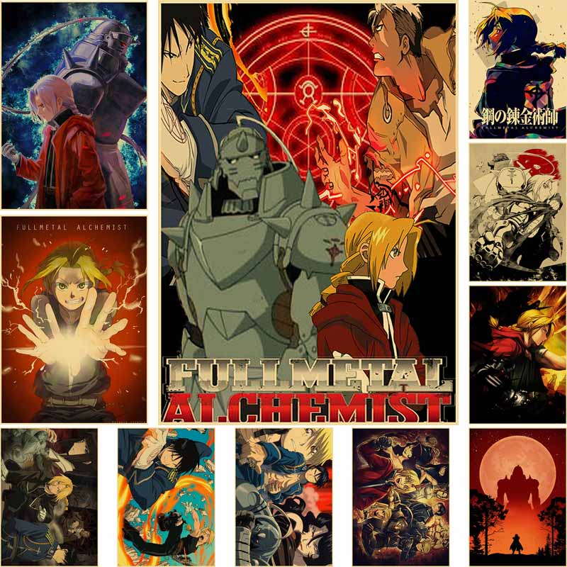 A movie poster for Full Metal Alchemist by gil Elvgren