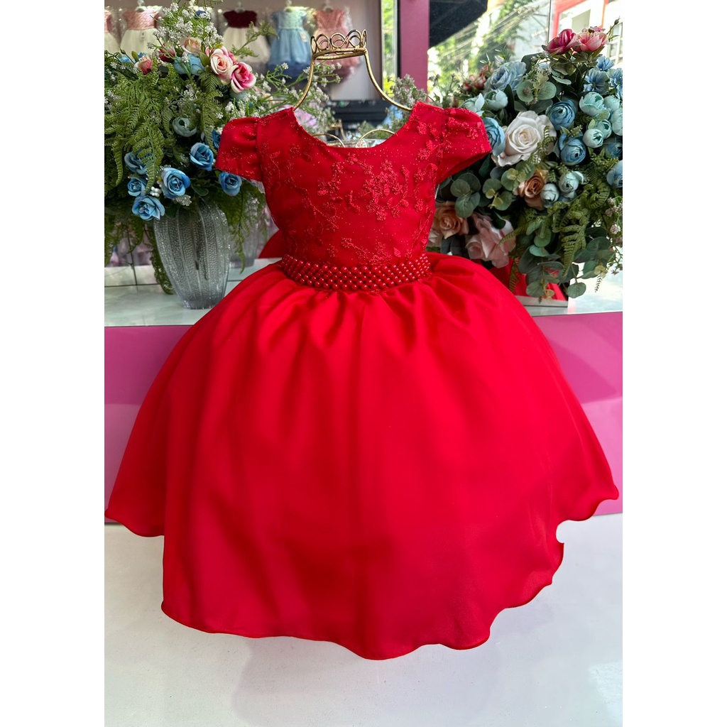 Vestido Juvenil de Festa Rosê Luxo - 4 ao 16