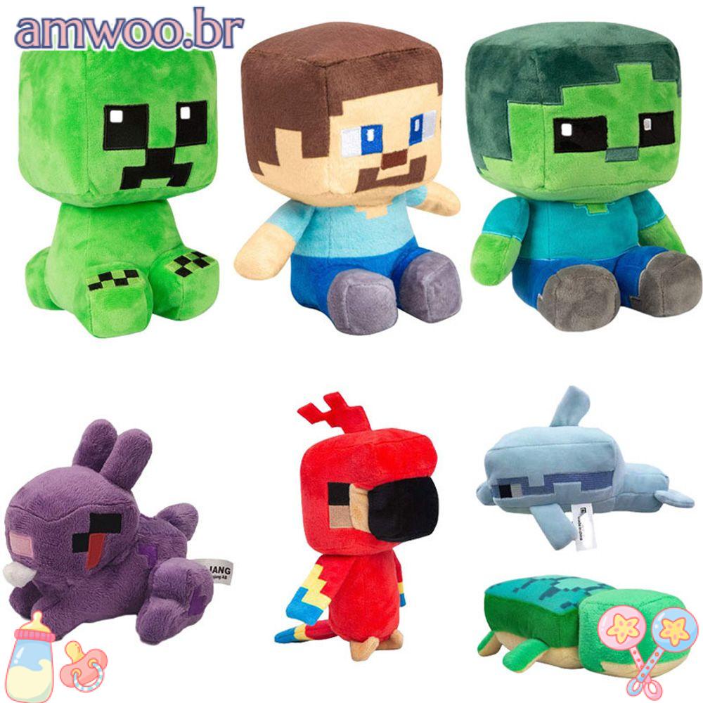 Brinquedos De Pelúcia Durável AMWOO Minecraft Coleção Periférico Decoração  De Casa