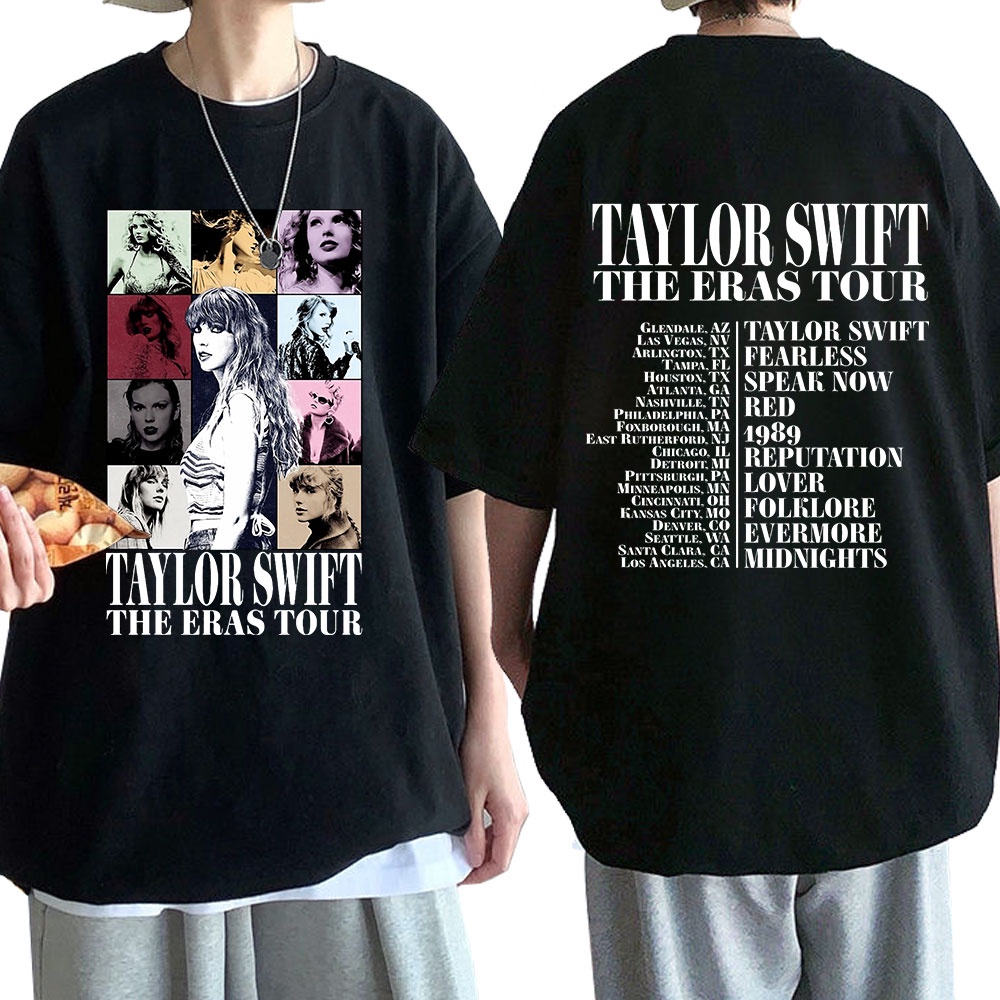Taylor The Eras Tour Merch 2023 World Tour Manga Longa Sweatshirts Mulheres  Hoodie Masculino Moda Roupas