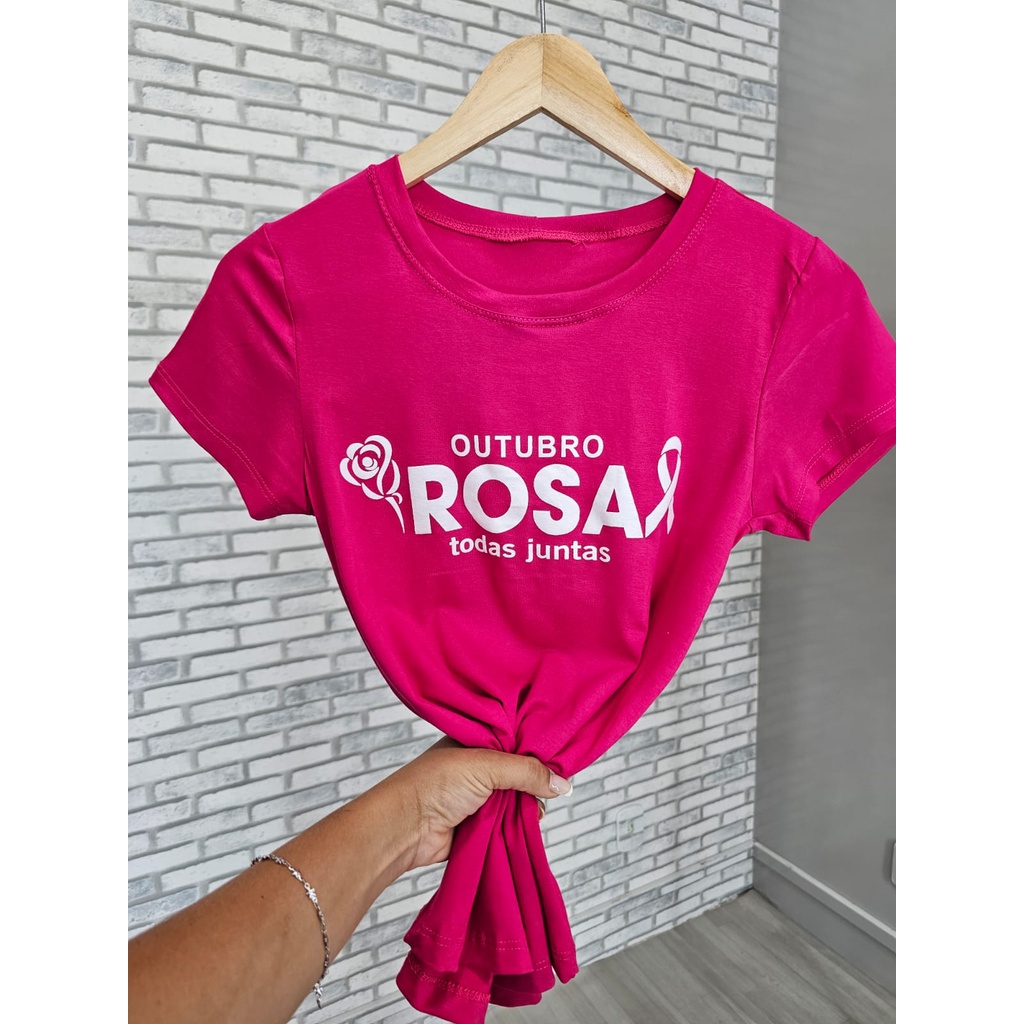 T-shirt Feminina Outubro Rosa Linda Lançamento 2023