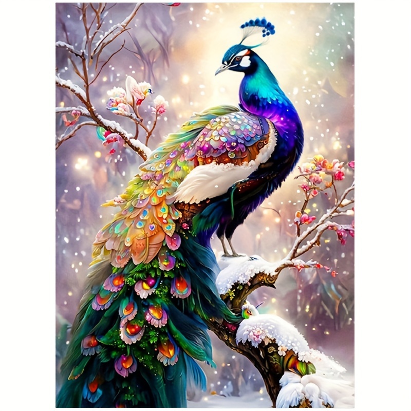 Pintura Peacock Diamond  Com Diamante 5d Kit De Conjunto Daimond