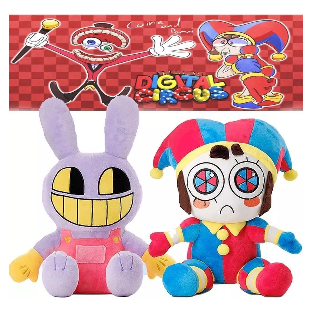 2 Bonecos De Brinquedo O Incrível Circo Digital Pomni Jax A