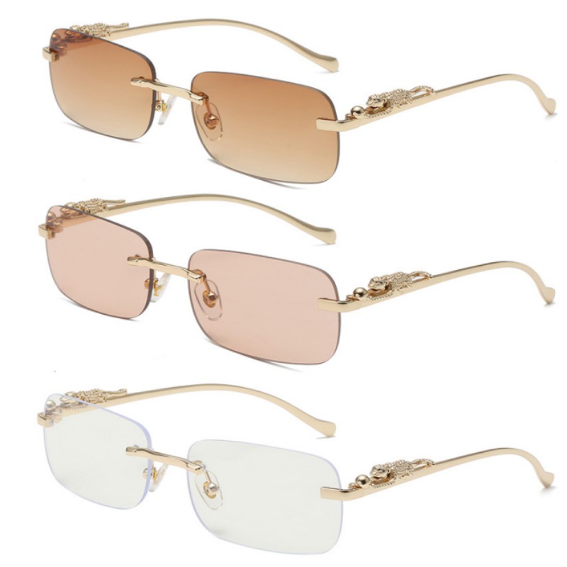 Moda Homem Mulher Óculos De Sol Designer De Marca Clássica Óculos De Sol  Fosco Leopardo Gradiente Uv400 Lentes Óculos 12 Cores De $16,06