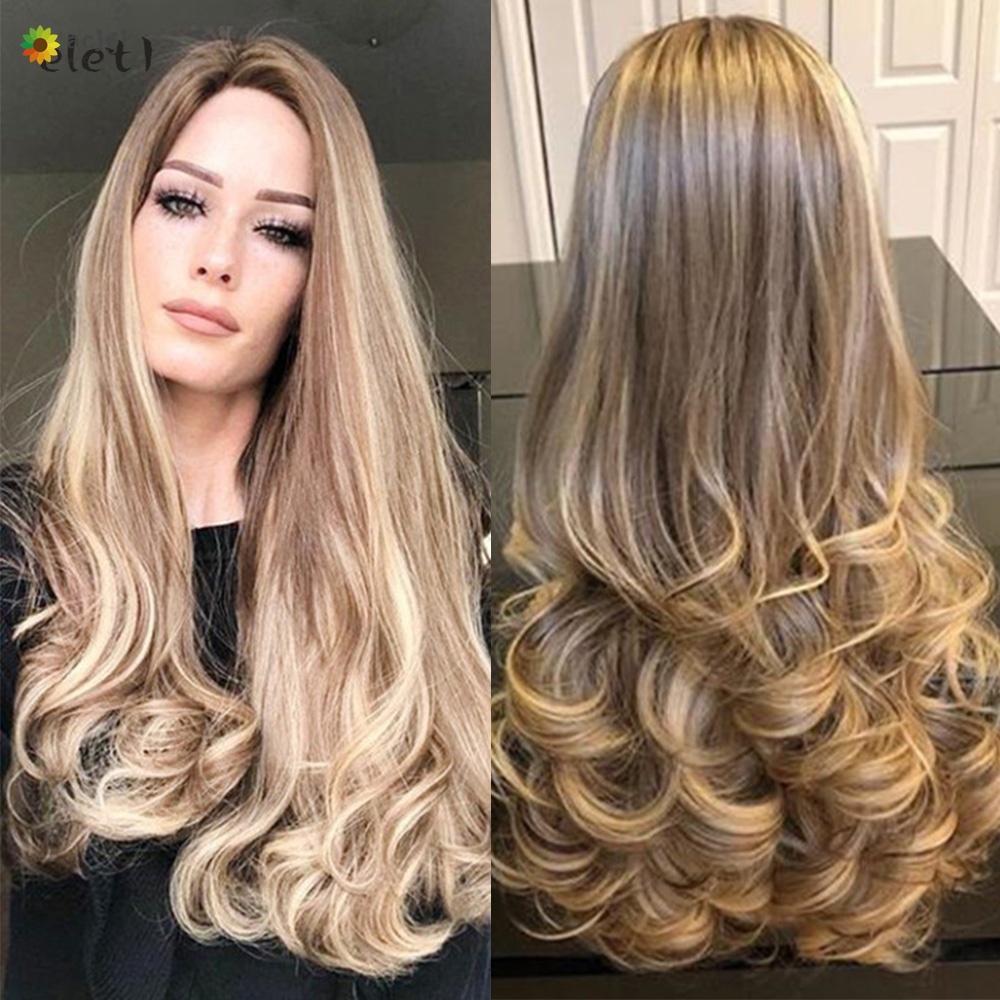 Peruca Ondulada Longa Para Meninas, Cabelo De Alta Temperatura, 18