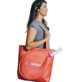 Bolsa Raqueteira Compass Feminina M dia Laranja Mantenha se
