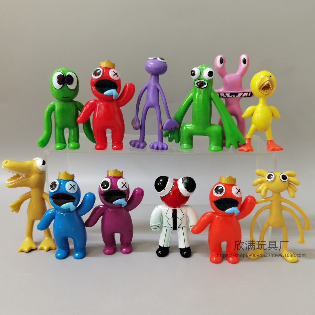 12 Peças De Bonecos De Ação Rainbow Friends Monster Model 1