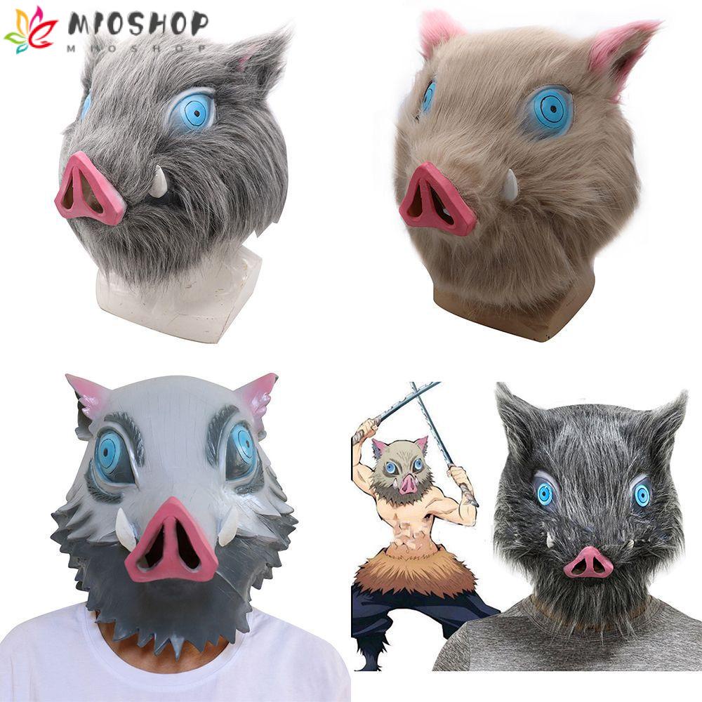 MIOSHOP Hashibira Caçador De Demônios Yaiba Cosplay Capacete Inosuke |  Shopee Brasil