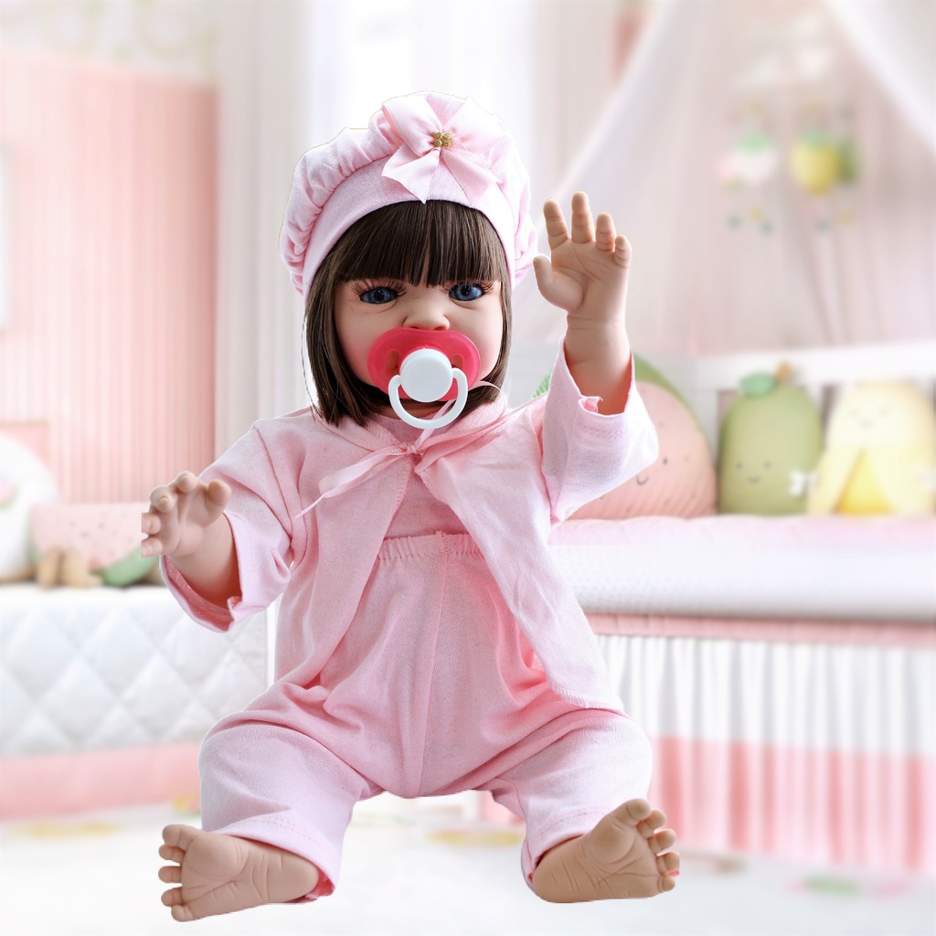 Boneca Bebê Reborn Pode Dar Banho Menina Com Acessórios - ShopJJ -  Brinquedos, Bebe Reborn e Utilidades