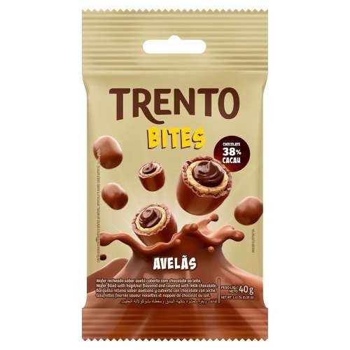 Chocolate Trento Branco Dark c/16 un x 32 g PECCIN - Distribuidora Girotto, Doces e Embalagens