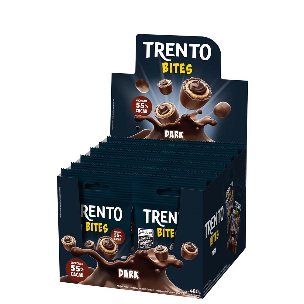 Chocolate 38% Cacau Trento 512Gr c/16 unid. - Peccin - supernova