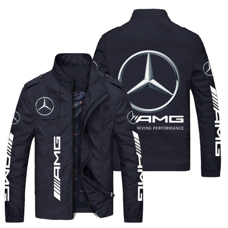 Mercedes Benz LOGO Jaqueta Casaco De Primavera Outono Estilo Fino